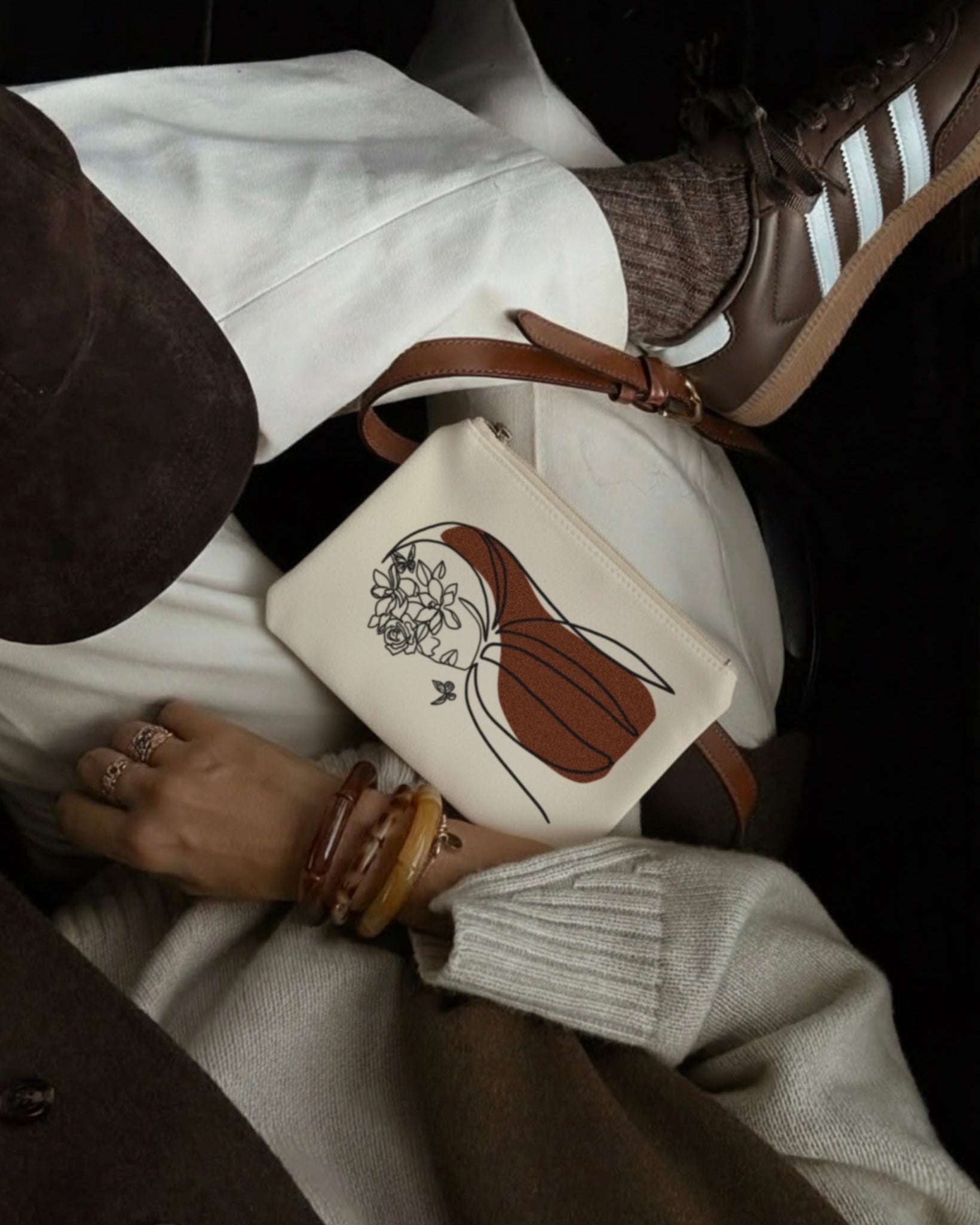 Pochette coton écru – Iconic - Seni'Stuff