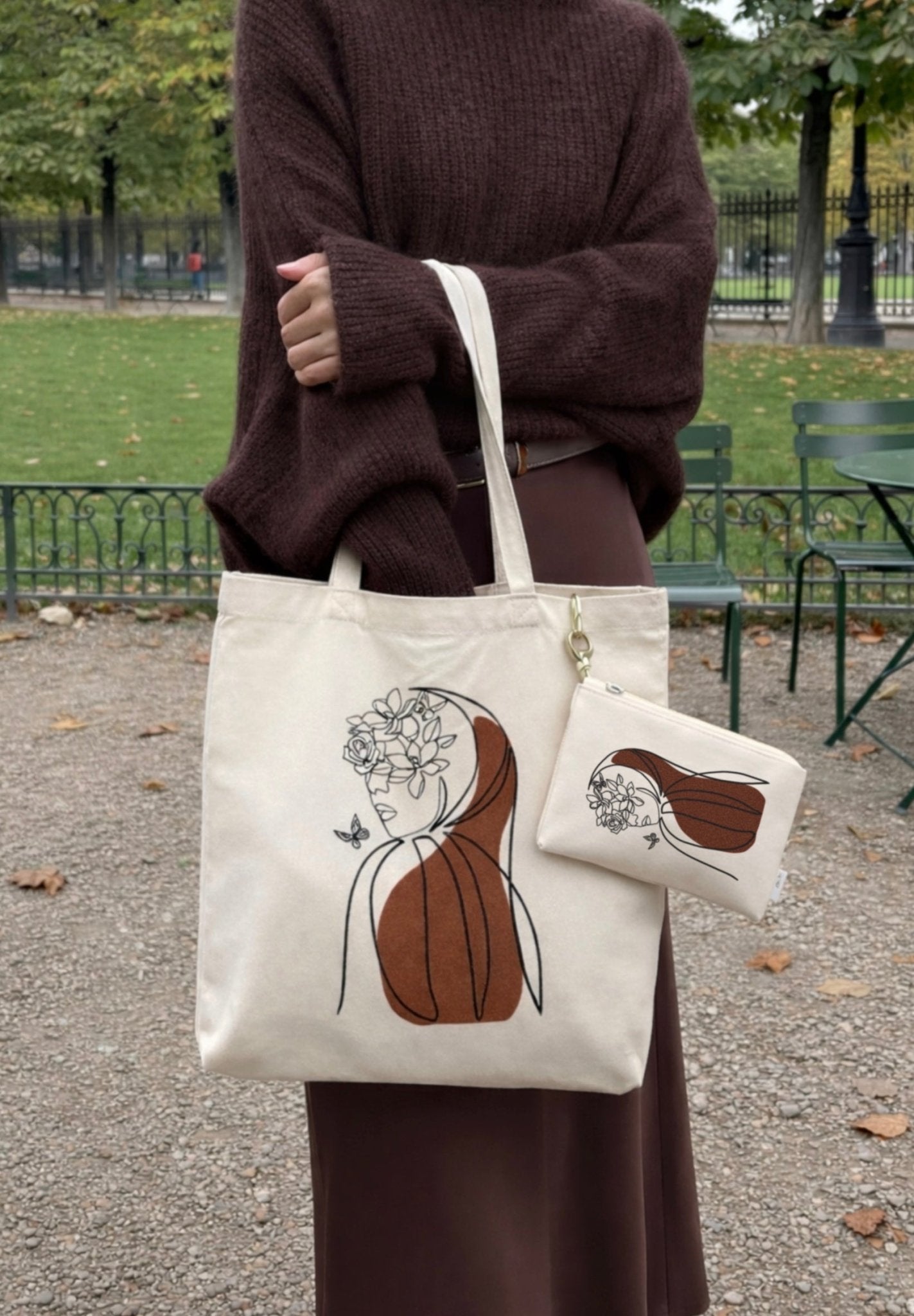 Duo tote bag pochette – ICONIC - Seni'Stuff