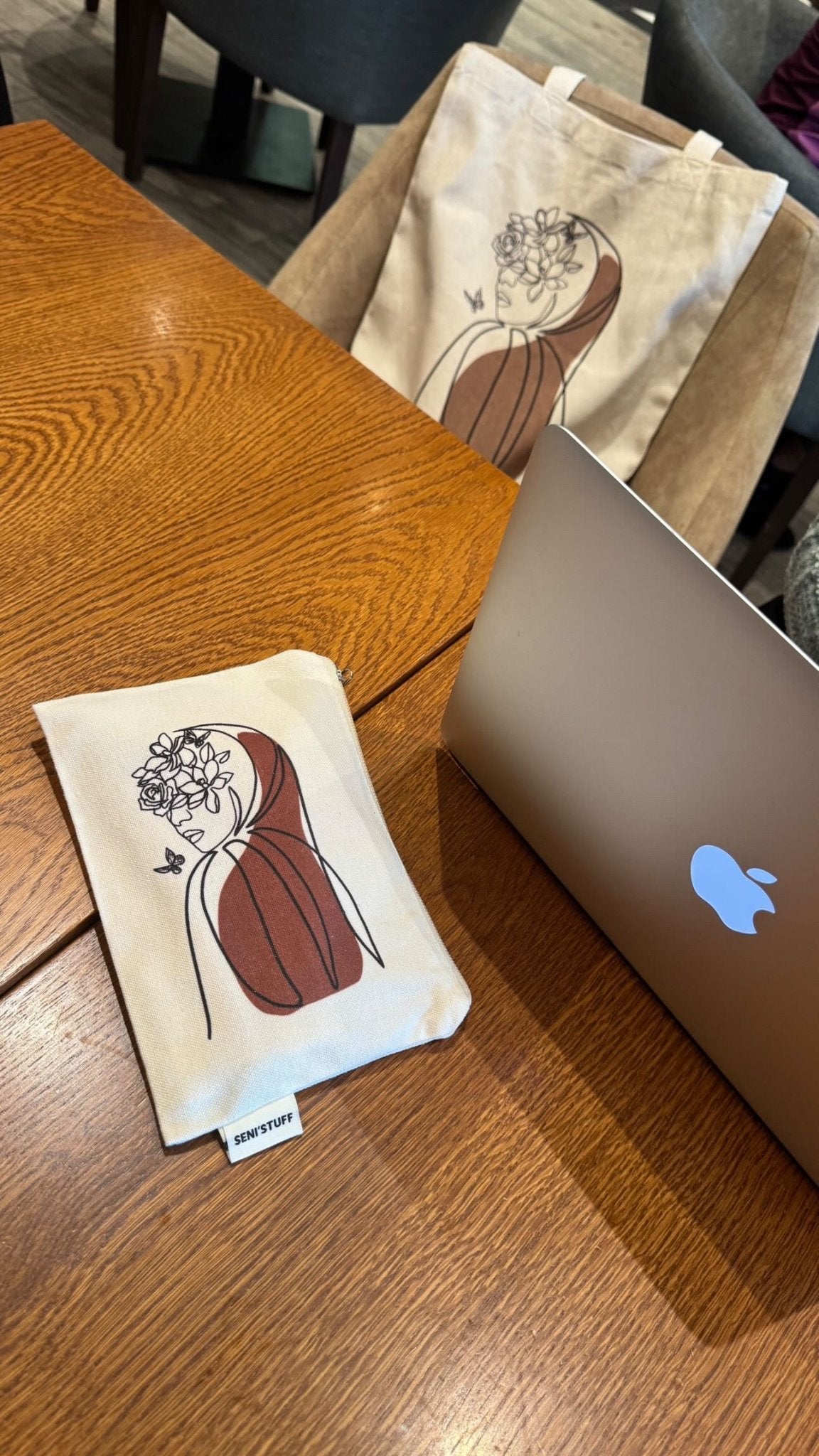 Duo tote bag pochette – ICONIC - Seni'Stuff