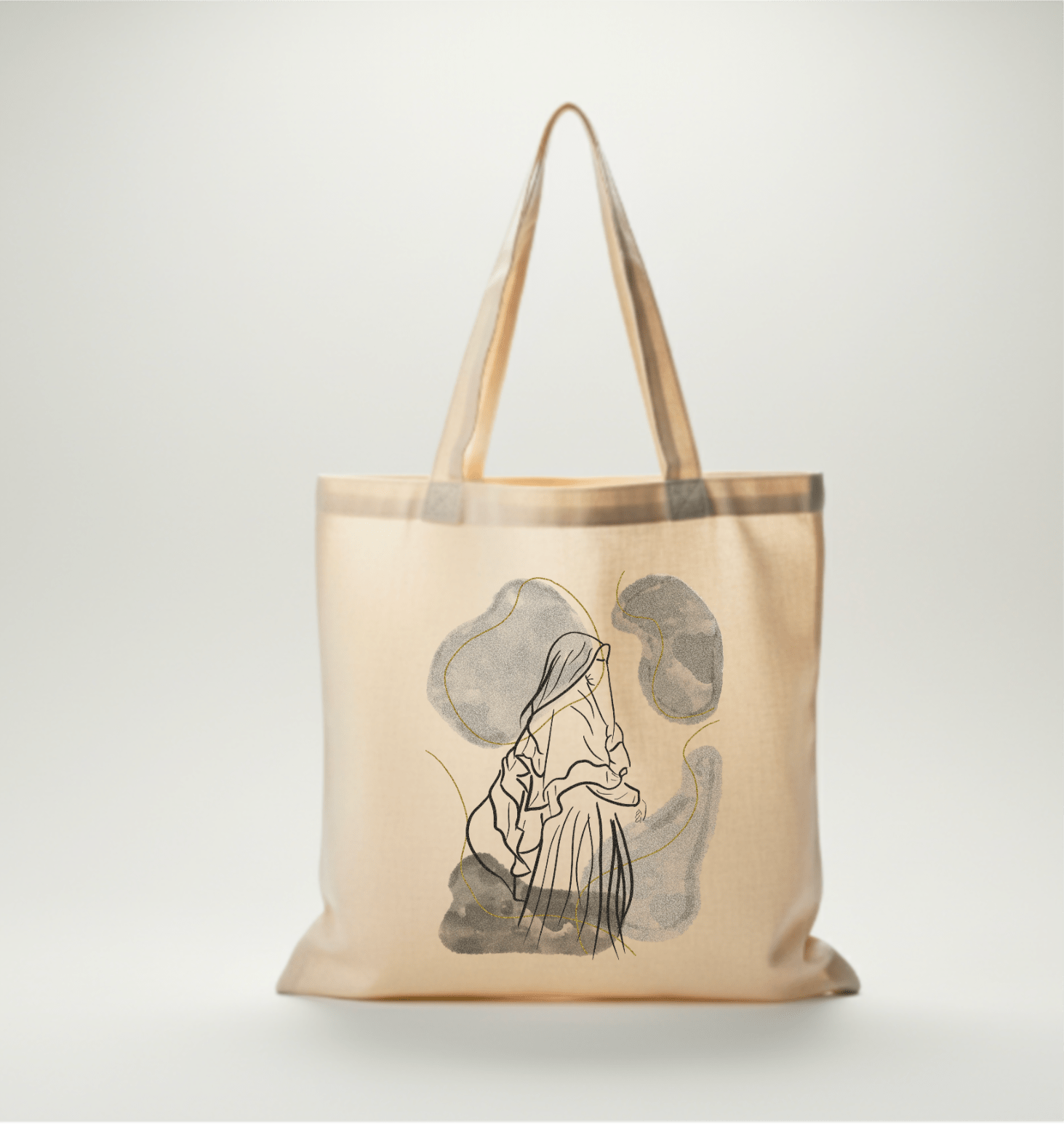 tote bag sac fourre tout seni'stuff d'une femme qui porte le niqab 